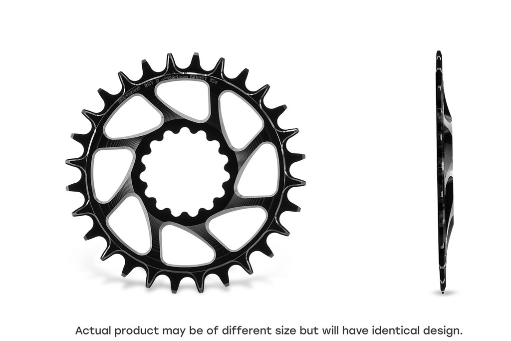 garbaruk 楕円チェーンリング　42t Garbaruk / 1X Chainring Round For Easton Cinch Crank / Black